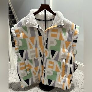Free People Movement Color Block Logo Insulated puffer vest! XS or S NWT